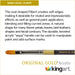 KINGART® Original Gold® 9500A Filbert Series, Aqua Acrylic Handle, Premium Golden Taklon Multimedia Artist Brushes -  - KINGART