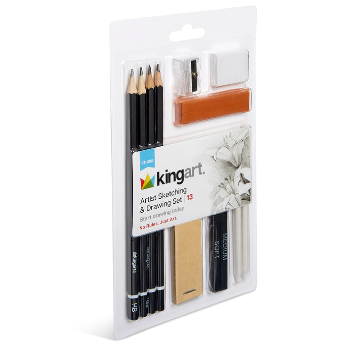 KINGART 13 PIECE SKETCH SET -  - KINGART