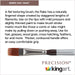 KINGART® Precision™ Premium 2120 Flat Rake Series Artist Brushes, Synthetic Amber Taklon, Ergonomic Comfort Handle - Premium - KINGART