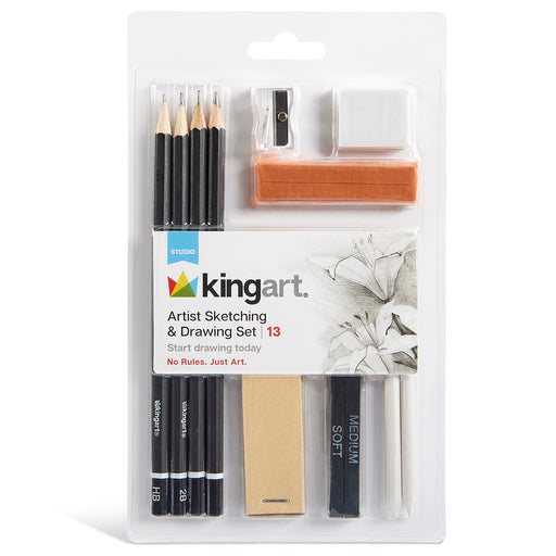 KINGART 13 PIECE SKETCH SET -  - KINGART