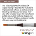 KINGART® Precision™ 2500 Filbert Series Amber Taklon Brushes, Ergonomic Comfort Handle Premium Artist Brushes -  - KINGART