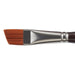 KINGART® Precision™ Premium 2400 Angular Shader Series Artist Brushes, Synthetic Amber Taklon, Ergonomic Comfort Handle -  - KINGART