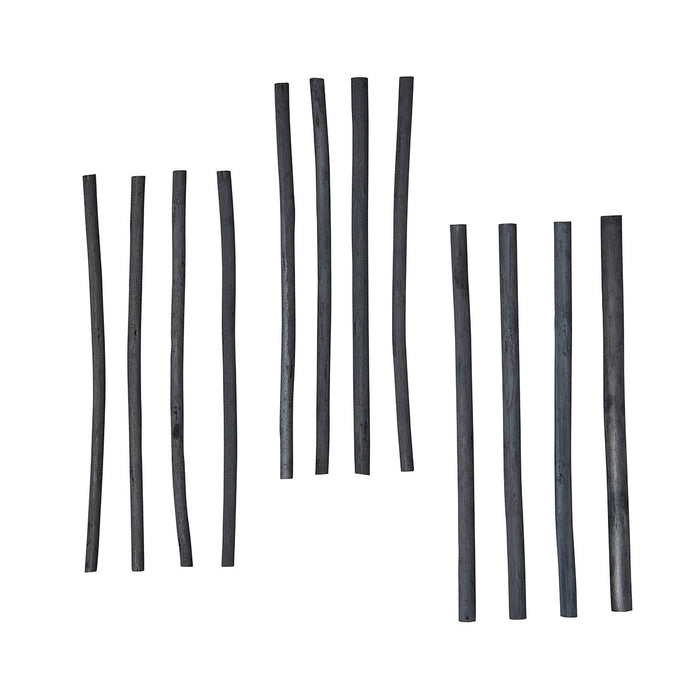 Willow Charcoal Sticks, Small, Medium & Large, 12 pc