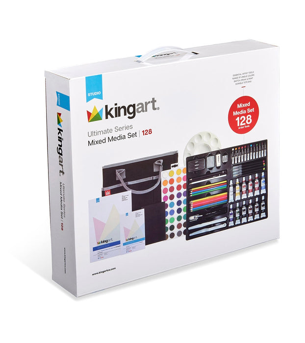 KINGART® Ultimate Series Mixed Media Collection - 128 Unique Art Supplies