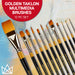 KINGART® Original Gold® Series Premium Golden Taklon Multimedia Artist Brushes, Gift Box, Set of 12 - Premium - KINGART®