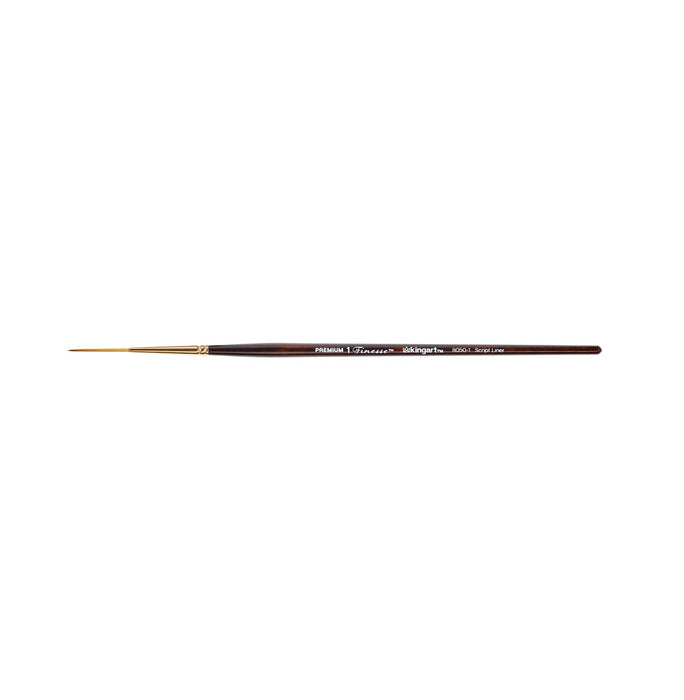 KINGART® Finesse™ 8050 Script Liner Series Kolinsky Sable Synthetic Blend Brushes - KINGART