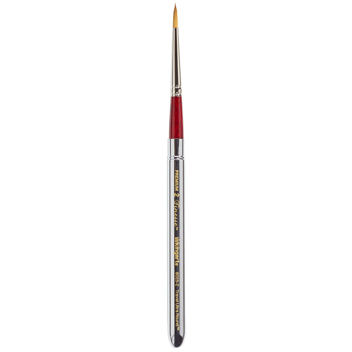 KINGART® Finesse™ 8025 Ultra Round™ Travel Series Kolinsky Sable Synthetic Blend Premium Watercolor Artist Brushes - Premium - KINGART®