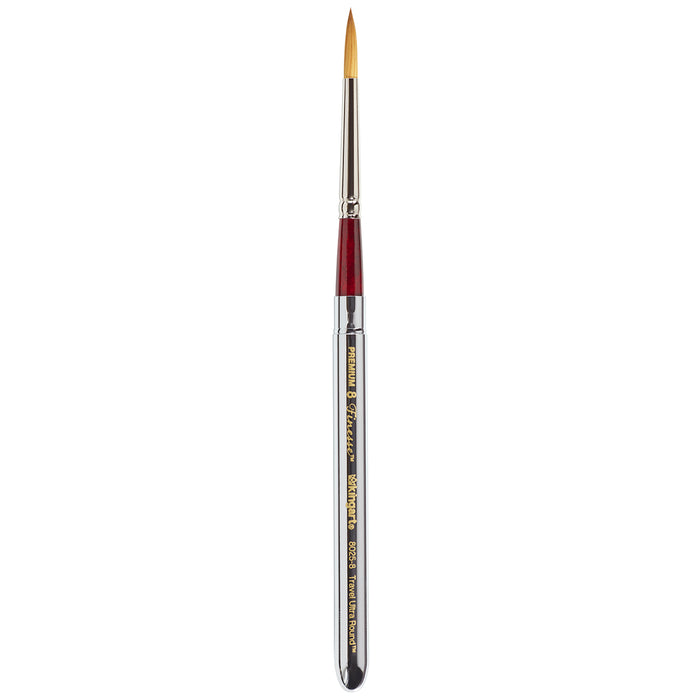 KINGART® Finesse™ 8025 Ultra Round™ Travel Series Kolinsky Sable Synthetic Blend Premium Watercolor Artist Brushes - Premium - KINGART®