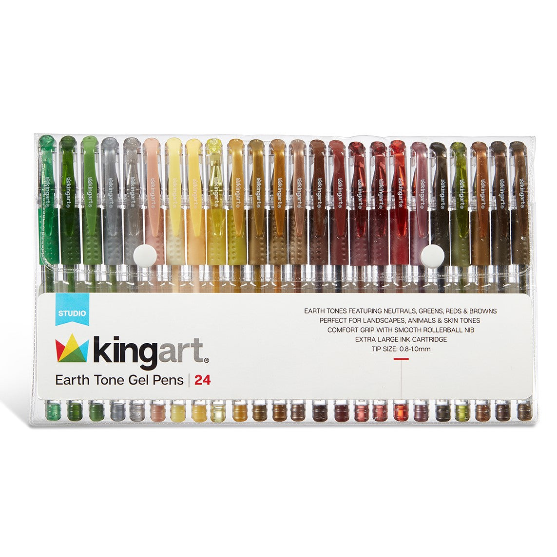 🖊️ Set of 30 KingArt Studio Soft Grip Gel Pens - Assorted…