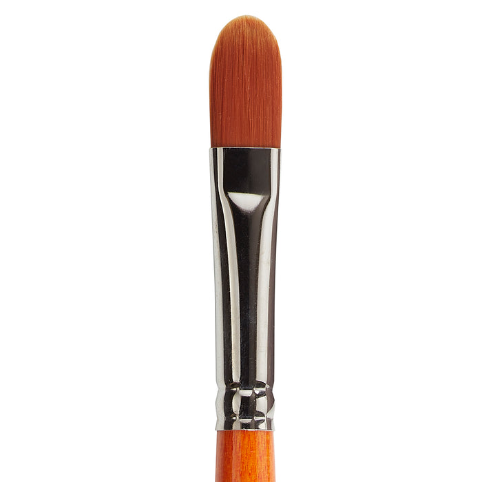 KINGART® Radiant™ 6500 Filbert Series Premium Golden Synthetic Brushes for Acrylic, Oil and Watercolor - KINGART