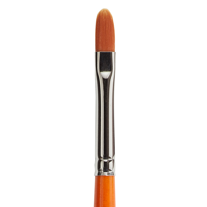 KINGART® Radiant™ 6500 Filbert Series Premium Golden Synthetic Brushes for Acrylic, Oil and Watercolor - KINGART