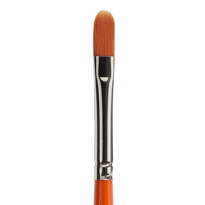 KINGART® Radiant™ 6500 Filbert Series Premium Golden Synthetic Brushes for Acrylic, Oil and Watercolor - KINGART