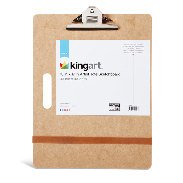 KINGART® Artist Field Sketch Pad Tote Board, 13" X 17" - KINGART