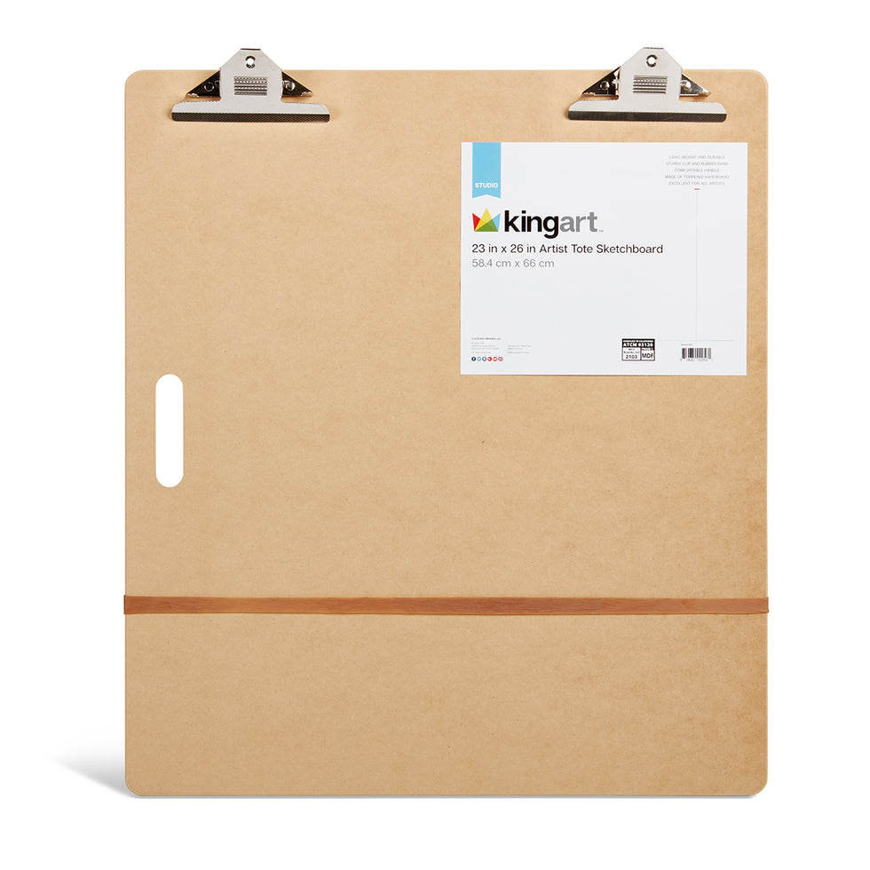 KINGART® Artist Sketch Tote Board 23" x 26" Great for Classroom