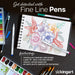 KINGART® Studio Fine Line Color Ink Pens, Set of 48 Unique Colors, Tip Size 0.4 mm - Studio - KINGART®