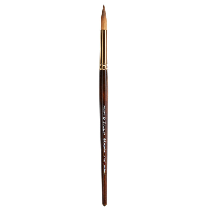 KINGART® Finesse™ 8020 Ultra Round™ Series Kolinsky Sable Synthetic Blend Brushes - KINGART