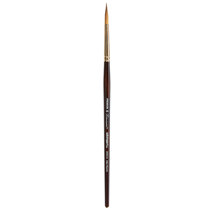 KINGART® Finesse™ 8020 Ultra Round™ Series Kolinsky Sable Synthetic Blend Brushes - KINGART