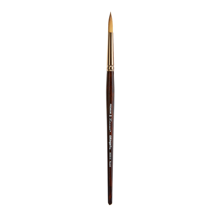 KINGART® Finesse™ 8000 Round Series Kolinsky Sable Synthetic Blend Brushes - KINGART