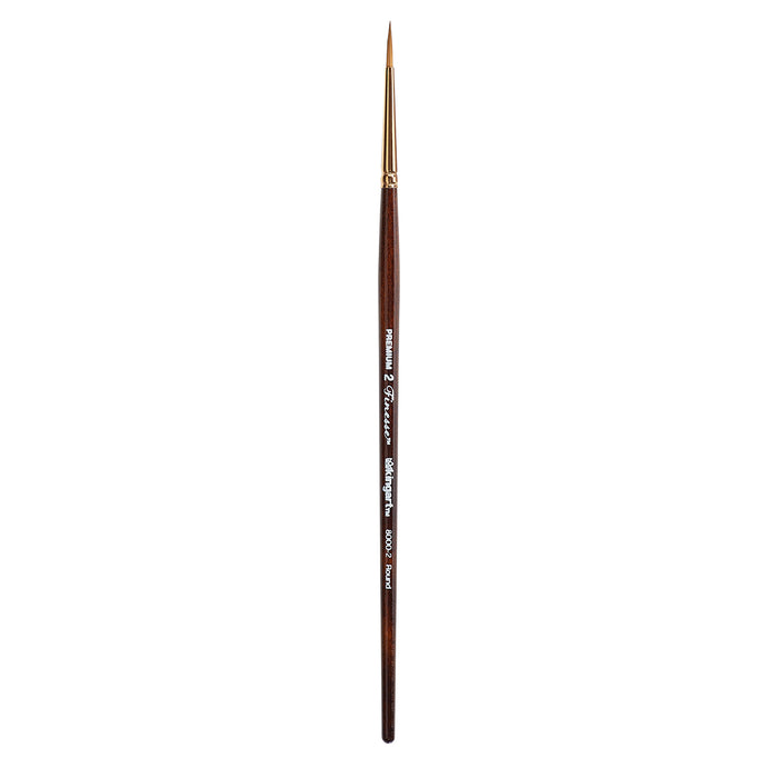 KINGART® Finesse™ 8000 Round Series Kolinsky Sable Synthetic Blend Brushes - KINGART