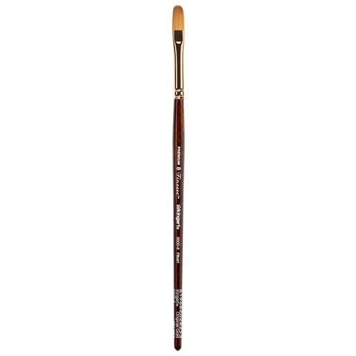 KINGART® Finesse™ 8500 Filbert Series Kolinsky Sable Synthetic Blend Premium Watercolor Artist Brushes - Premium - KINGART®