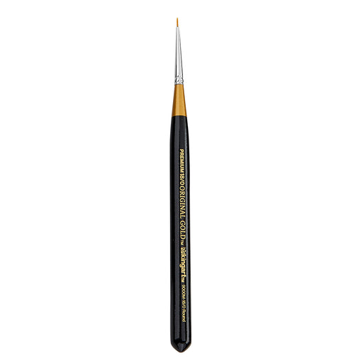 KINGART® Original Gold® 9000M Round Mini Handle Micro Detail Series, Premium Golden Taklon Multimedia Artist Brushes -  - KINGART