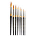 KINGART® Original Gold® Series, Golden Taklon Brushes, Gift Box, Set of 8 - KINGART