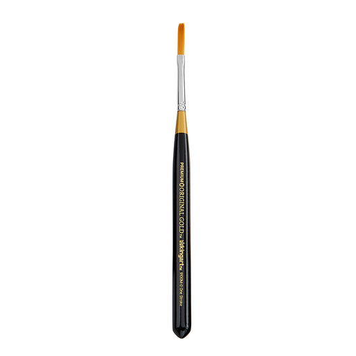 KINGART® Original Gold® 9100M One Stroke Mini Handle Micro Detail Series, Premium Golden Taklon Multimedia Artist Brushes - Premium - KINGART