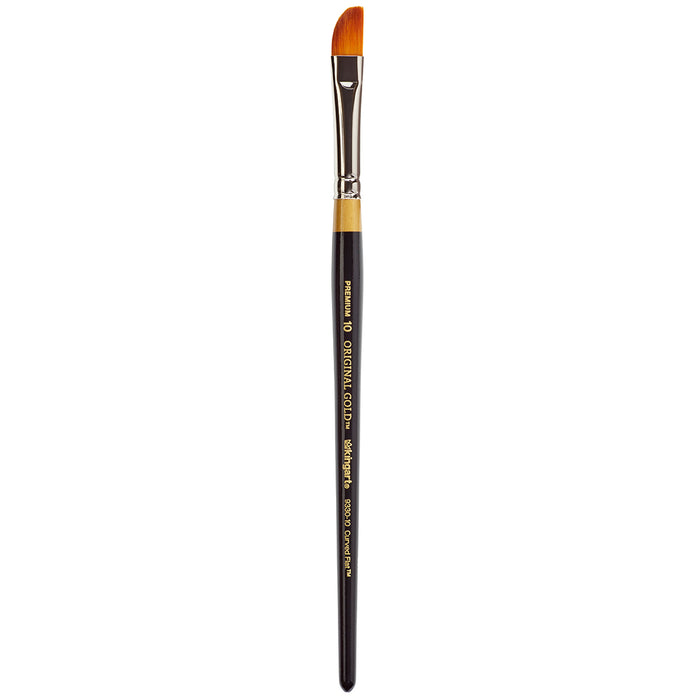 KINGART® Original Gold® 9330 Curved Flat Series Premium Golden Taklon, Multimedia Artist Brushes - Premium - KINGART®