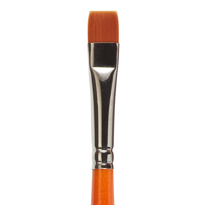 KINGART® Radiant™ 6450 Chisel Blender Series Premium Golden Synthetic Brushes for Acrylic, Oil and Watercolor - KINGART