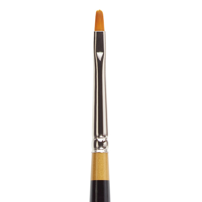 KINGART® Original Gold® 9510 Short Filbert Series, Premium Golden Taklon Multimedia Artist Brushes - KINGART