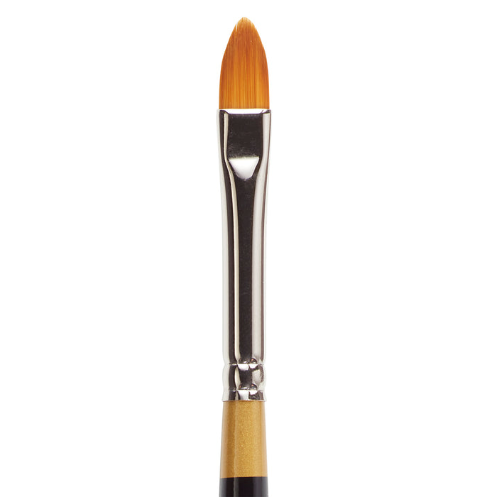 KINGART® Original Gold® 9515 Pointed Filbert Series, Premium Golden Taklon Multimedia Artist Brushes - KINGART