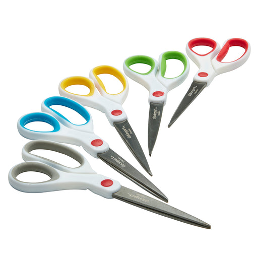 KINGART® Titanium Scissors, Arts & Crafts, Set of 5 - KINGART