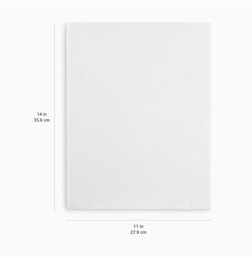 KINGART® Stretched White Canvas 11" x 14", 100% Cotton, Gesso-Primed, 8-Pack - KINGART