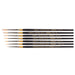 KINGART® Original Gold® 9350 Liner Series, Premium Golden Taklon Multimedia Artist Brushes, Set of 7 - Premium - KINGART®