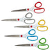 KINGART® Titanium Scissors, Arts & Crafts, Set of 5 - KINGART