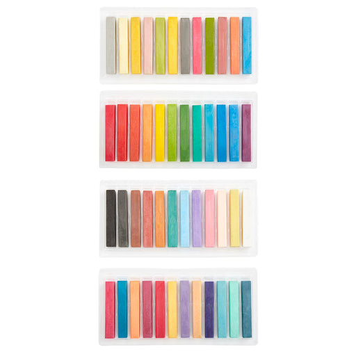 KINGART® Studio Colored Square Chalk Pastels, Set of 48 Unique Colors - KINGART