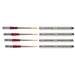 KINGART® Finesse™ 8025 Ultra Round™ Travel Series Kolinsky Sable Synthetic Blend Premium Watercolor Artist Brushes, Set of 4 - Premium - KINGART