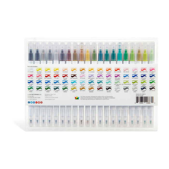 KINGART® Studio Twin-Tip™ Sketch Markers, Set of 60 Unique & Vivid Colors - KINGART