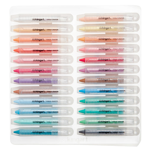 24 PC. CHALK CRAYON SET - Studio - KINGART®