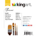 KINGART® Finesse™ Kolinsky Sable Synthetic Blend Premium Watercolor Artist Brushes, Gift Box, Set of 4 - KINGART