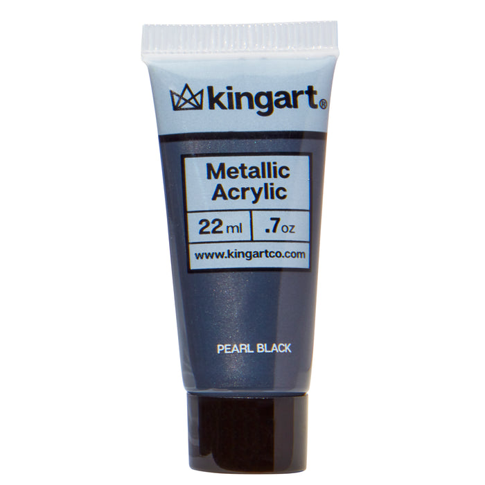 KINGART® PRO Metallic Acrylic Paint, Individual Colors , Set of 3 Tubes Per Shade, Combined 66ml, (all colors available) - KINGART