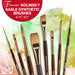 KINGART® Finesse™ Kolinsky Sable Synthetic Blend Premium Watercolor Artist Brushes, Gift Box, Set of 8 - Premium - KINGART®