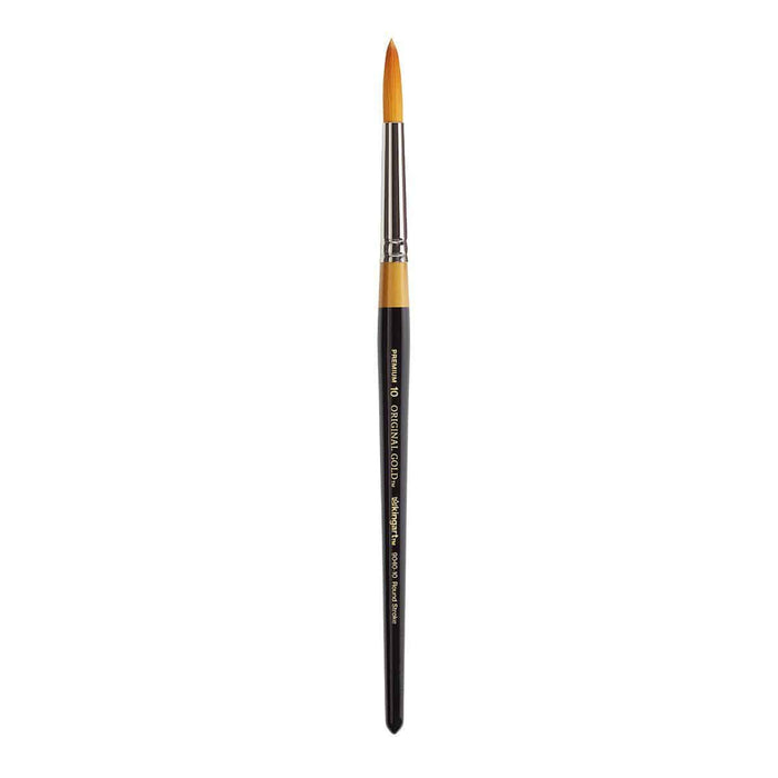 KINGART® Original Gold® 9040 Series, Golden Taklon Round Stroke - KINGART