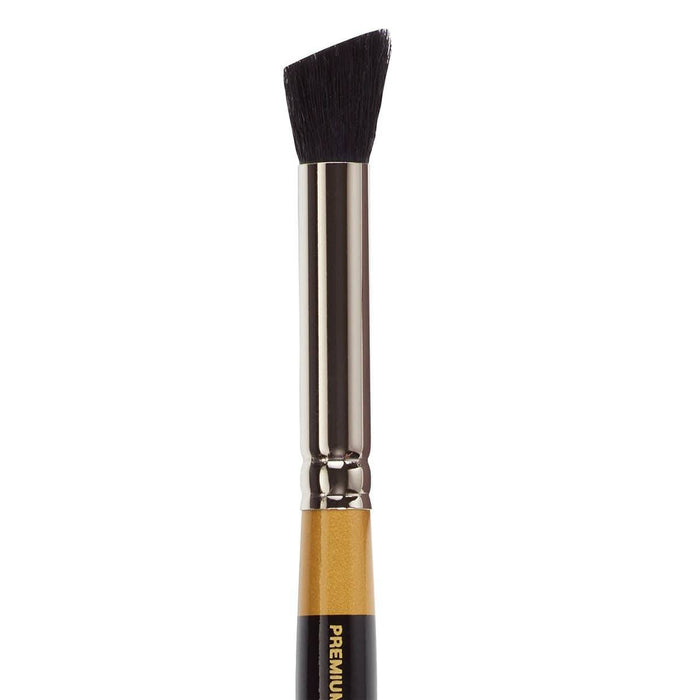 KINGART® Original Gold Specialty® 9245 Series, Russian Fitch Natural Blend Deerfoot Stippler Artist Brush - KINGART