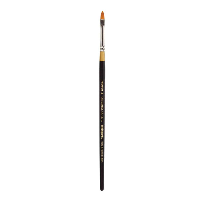 KINGART® Original Gold® 9515 Series, Golden Taklon Pointed Filbert - KINGART