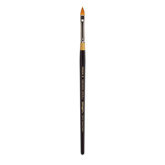 KINGART® Original Gold® 9515 Series, Golden Taklon Pointed Filbert - KINGART