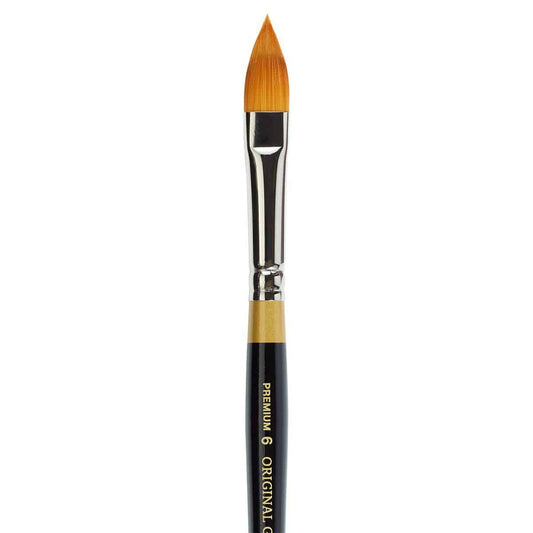 KINGART® Original Gold® 9930 Series, Golden Taklon Oval Floral Petal Artist Brush - KINGART