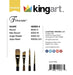 KINGART® Finesse™ Kolinsky Sable Synthetic Blend Brushes, Gift Box, Set of 4 - KINGART