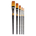 KINGART® Original Gold® 9100 Series, Golden Taklon One Stroke, Set of 5 - KINGART