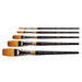 KINGART® Original Gold® 9100 Series, Golden Taklon One Stroke, Set of 5 - KINGART